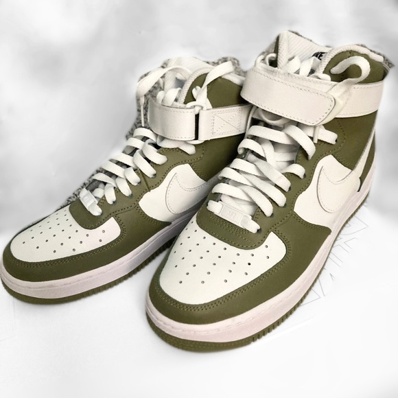 Nike Shoes - Nike High-Top Sneakers in White and Green | CUSTOM | UNISEX | Comfortable shoes